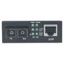 Intellinet 507349 Convertidor de Medios Gigabit Ethernet 1000Base-T a 1000Base-LX, Fibra Monomodo 1310nm, 20km, Negro