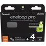 Panasonic Eneloop PRO AA 2500mAh, 4 unidades con estuche