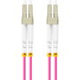 Lanberg Cable de fibra óptica OM4 LC/UPC-LC/UPC Duplex 0,5 m Violeta