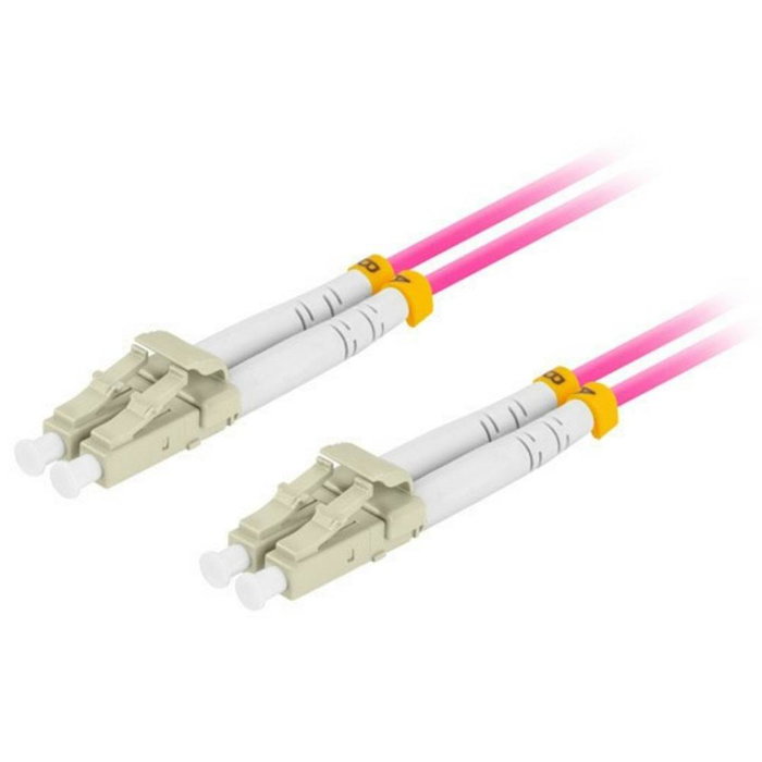 Lanberg Cable de Fibra Óptica LC/UPC a LC/UPC Duplex OM4 50/125 0.5m LSZH Violeta Lanberg Cable de Fibra Óptica LC/UPC a LC/UPC Duplex OM4 50/125 0.5m LSZH Violeta