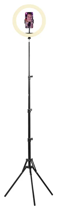 T'nb Influence - Anillo de luz LED 12" blanco y RGB + Trípode para estudio - Negro