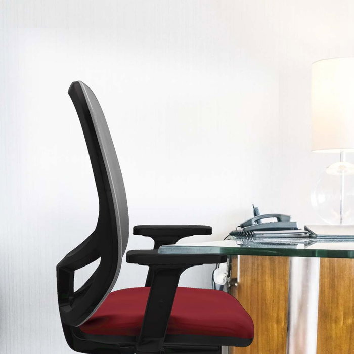 PIQUERAS Y CRESPO Silla de oficina Cilanco con mecanismo Sincro, Rojo y Gris PIQUERAS Y CRESPO Silla de oficina Cilanco con mecanismo Sincro, Rojo y Gris