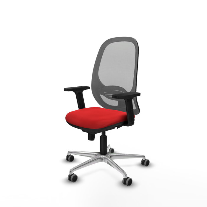 PIQUERAS Y CRESPO Silla de oficina Cilanco con mecanismo Sincro, Rojo y Gris PIQUERAS Y CRESPO Silla de oficina Cilanco con mecanismo Sincro, Rojo y Gris