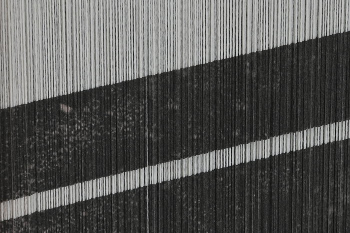 DKD Home Decor Cuadro Decorativo Urban con Rayas, de Algodón y Abeto, Colores Negro y Crema, 80x60 cm, Profundidad 3 cm, Set de 2 Unidades