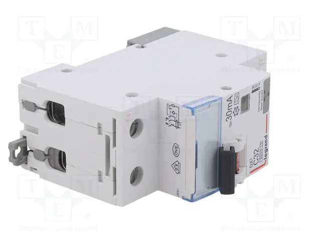 LEGRAND P310 DX RCBO 2 Polos 32A 30mA 400VAC