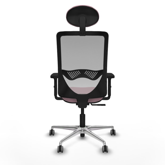PIQUERAS Y CRESPO Silla de oficina Zulema Rosa y Gris con Mecanismo Sincro PIQUERAS Y CRESPO Silla de oficina Zulema Rosa y Gris con Mecanismo Sincro