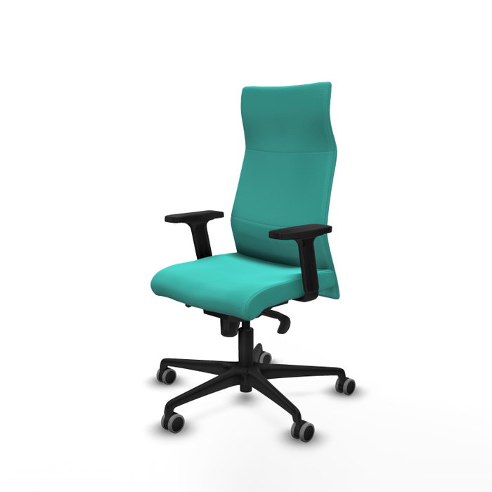 PIQUERAS Y CRESPO Sillón Albacete con Mecanismo Sincro, Similpiel Turquesa, Brazos 2D PIQUERAS Y CRESPO Sillón Albacete con Mecanismo Sincro, Similpiel Turquesa, Brazos 2D