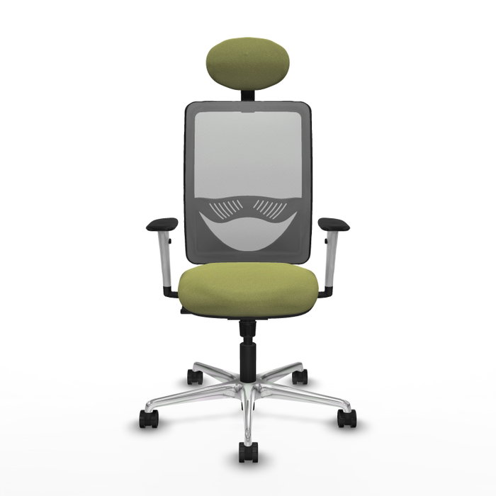 PIQUERAS Y CRESPO Silla de oficina Zulema con mecanismo Sincro, Verde oliva y Gris PIQUERAS Y CRESPO Silla de oficina Zulema con mecanismo Sincro, Verde oliva y Gris