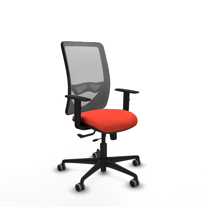 PIQUERAS Y CRESPO Silla de oficina Zulema con mecanismo Sincro/Traslack Naranja oscuro y Gris PIQUERAS Y CRESPO Silla de oficina Zulema con mecanismo Sincro/Traslack Naranja oscuro y Gris