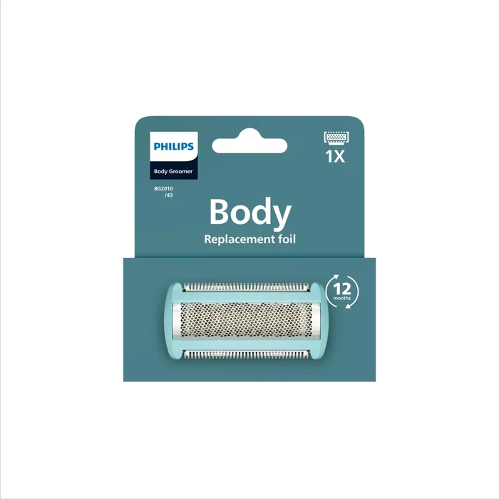 Philips Cabezal de Lámina de Repuesto BG2010/43 Azul para Bodygroom BG34XX, BG54XX, BG74XX y BG94XX Philips Cabezal de Lámina de Repuesto BG2010/43 Azul para Bodygroom BG34XX, BG54XX, BG74XX y BG94XX