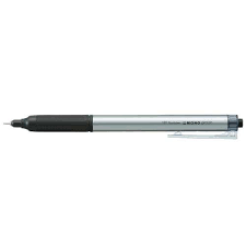 Tombow Bolígrafo Mono Graph Lite BC-MGLE04, Tinta Negra de Baja Viscosidad, Cuerpo Plata, Punta 5.2mm, Escritura Suave y Fluida, Ancho Trazo 0.26mm