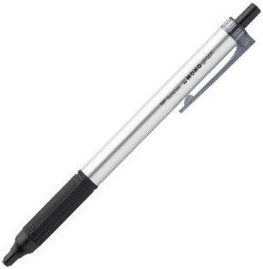 Tombow Bolígrafo Mono Graph Lite BC-MGLE04, Tinta Negra de Baja Viscosidad, Cuerpo Plata, Punta 5.2mm, Escritura Suave y Fluida, Ancho Trazo 0.26mm