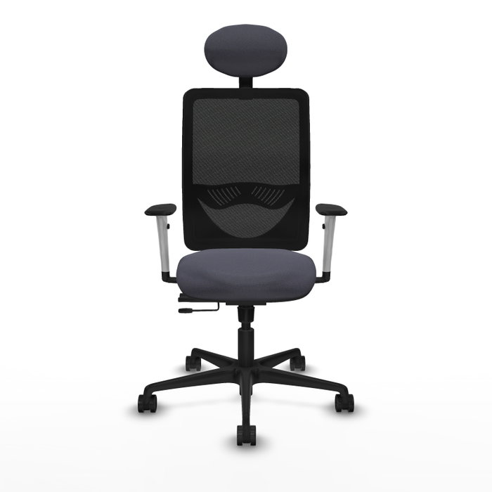 PIQUERAS Y CRESPO Silla de oficina Zulema Gris oscuro y Negro PIQUERAS Y CRESPO Silla de oficina Zulema Gris oscuro y Negro