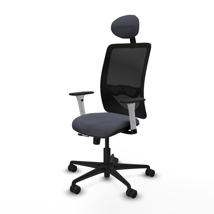 PIQUERAS Y CRESPO Silla de oficina Zulema Gris oscuro y Negro PIQUERAS Y CRESPO Silla de oficina Zulema Gris oscuro y Negro