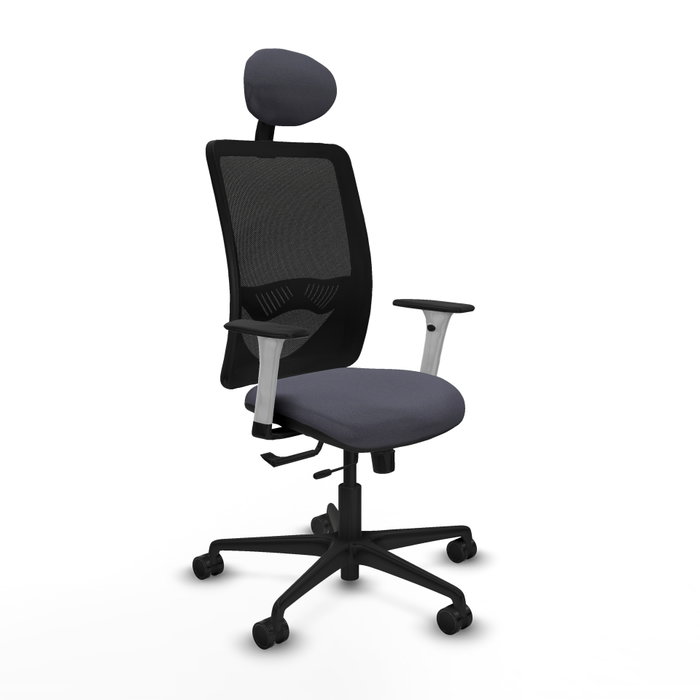 PIQUERAS Y CRESPO Silla de oficina Zulema Gris oscuro y Negro PIQUERAS Y CRESPO Silla de oficina Zulema Gris oscuro y Negro