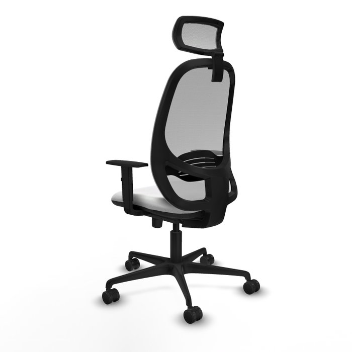 PIQUERAS Y CRESPO Silla de oficina Cilanco con mecanismo Sincro, Blanco y Gris PIQUERAS Y CRESPO Silla de oficina Cilanco con mecanismo Sincro, Blanco y Gris