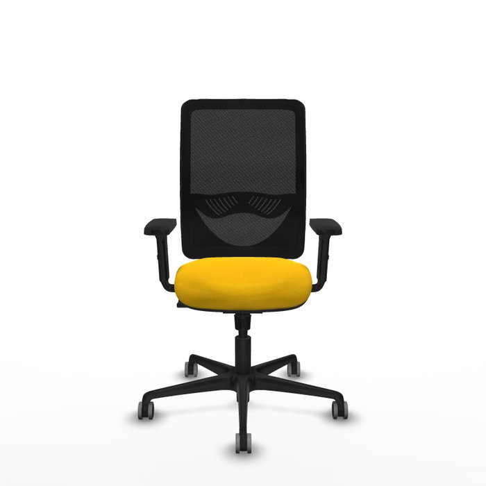 PIQUERAS Y CRESPO Silla de oficina Zulema con mecanismo Sincro, Amarillo y Negro PIQUERAS Y CRESPO Silla de oficina Zulema con mecanismo Sincro, Amarillo y Negro