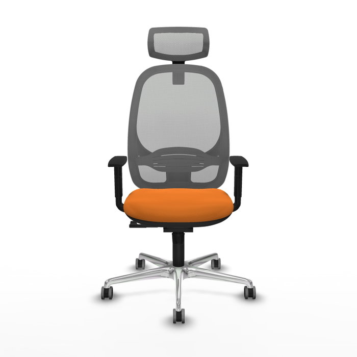 PIQUERAS Y CRESPO Silla de oficina Cilanco Naranja y Gris