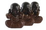 DKD Home Decor Figura Resina Monje Surtido de 6 Unidades