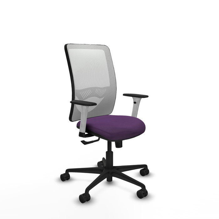 PIQUERAS Y CRESPO Silla de oficina Zulema con mecanismo Sincro, Morado y Blanco PIQUERAS Y CRESPO Silla de oficina Zulema con mecanismo Sincro, Morado y Blanco
