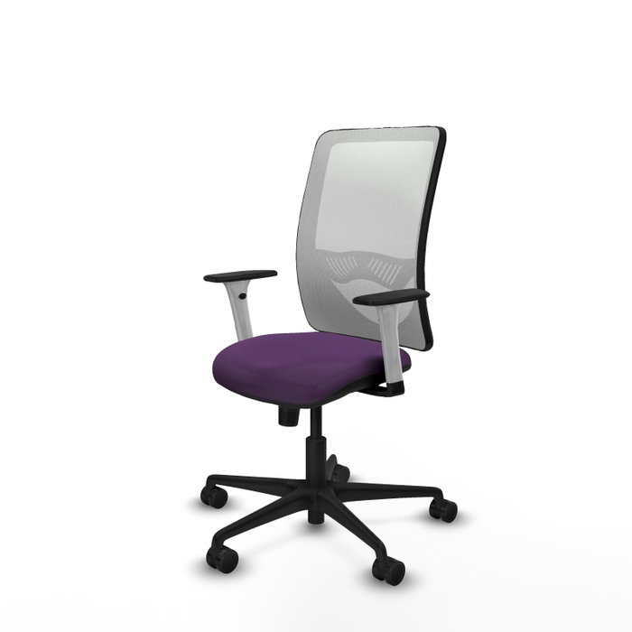 PIQUERAS Y CRESPO Silla de oficina Zulema con mecanismo Sincro, Morado y Blanco PIQUERAS Y CRESPO Silla de oficina Zulema con mecanismo Sincro, Morado y Blanco