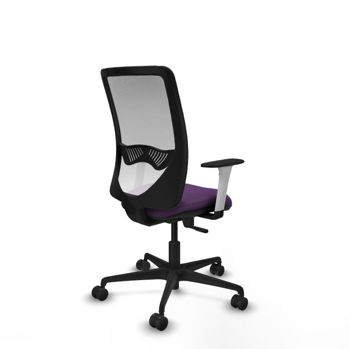 PIQUERAS Y CRESPO Silla de oficina Zulema con mecanismo Sincro, Morado y Blanco PIQUERAS Y CRESPO Silla de oficina Zulema con mecanismo Sincro, Morado y Blanco