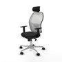 PIQUERAS Y CRESPO Silla de oficina Jorquera Negro/Blanco