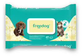 Freedog Toallitas Húmedas Manzanilla Grande 40 Unidades 28x18 cm