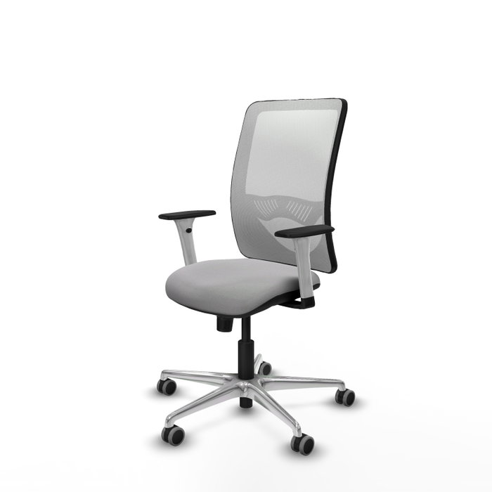 PIQUERAS Y CRESPO Silla de oficina Zulema con mecanismo Sincro, Gris claro y Blanco PIQUERAS Y CRESPO Silla de oficina Zulema con mecanismo Sincro, Gris claro y Blanco