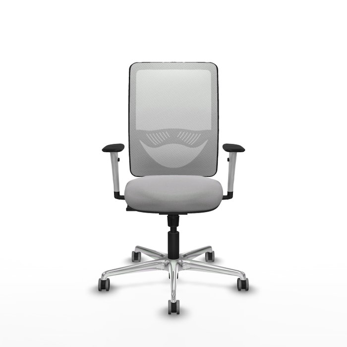 PIQUERAS Y CRESPO Silla de oficina Zulema con mecanismo Sincro, Gris claro y Blanco PIQUERAS Y CRESPO Silla de oficina Zulema con mecanismo Sincro, Gris claro y Blanco