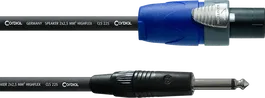 Cordial Cable Altavoz Speakon 2 Polos/Jack 10 M