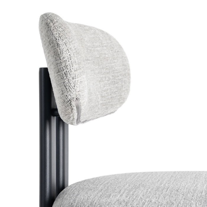 Silla Gris Tejido-Metal 50 X 47 X 81 cm (Set de 2)