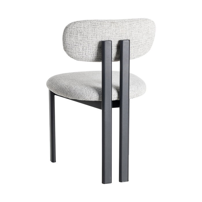 Silla Gris Tejido-Metal 50 X 47 X 81 cm (Set de 2)
