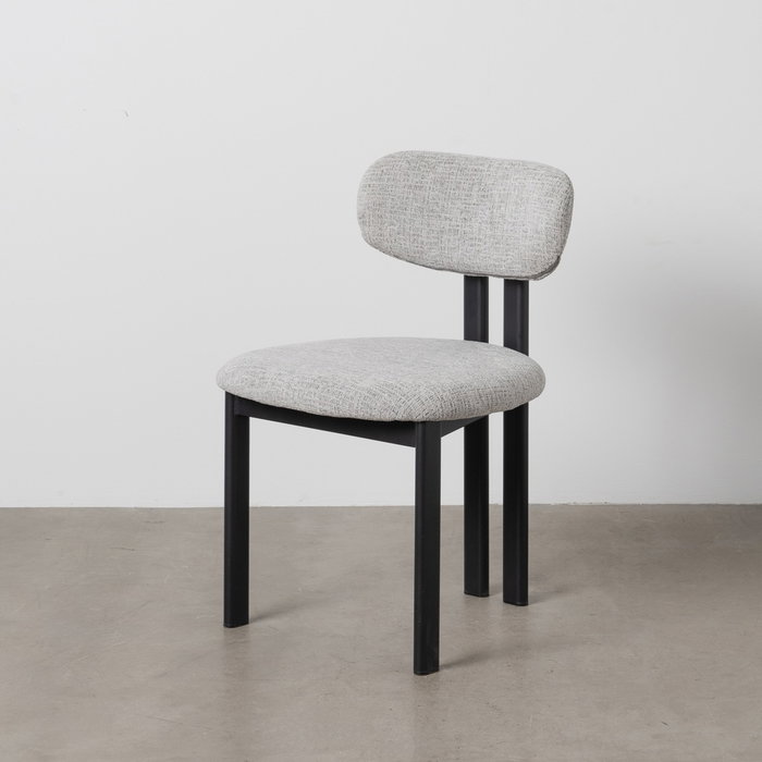 Silla Gris Tejido-Metal 50 X 47 X 81 cm (Set de 2)