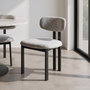 Silla Gris Tejido-Metal 50 X 47 X 81 cm (Set de 2)