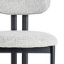 Silla Gris Tejido-Metal 50 X 47 X 81 cm (Set de 2)
