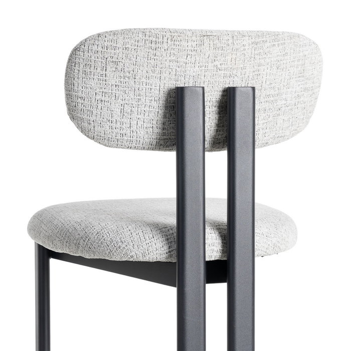 Silla Gris Tejido-Metal 50 X 47 X 81 cm (Set de 2)