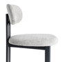 Silla Gris Tejido-Metal 50 X 47 X 81 cm (Set de 2)