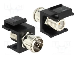 DeLOCK 86352 Keystone Modul con conectores IEC y F