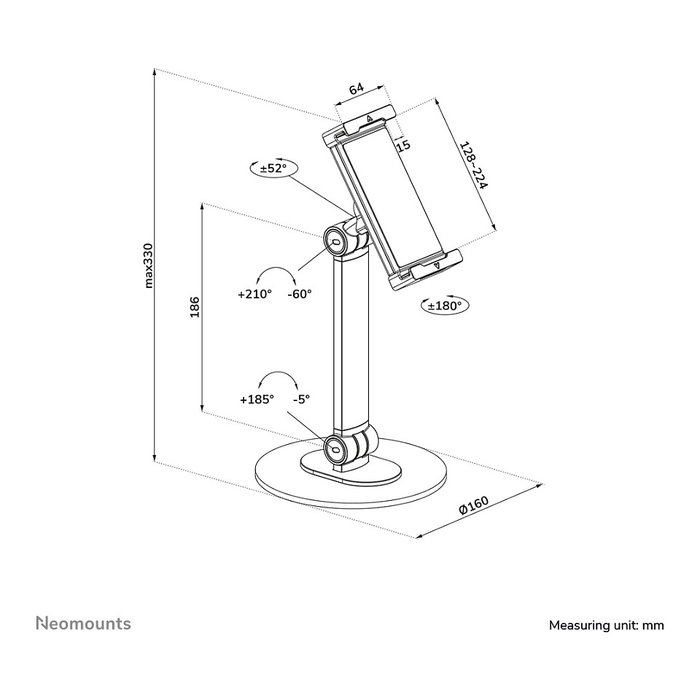 Soporte para Tablet Neomounts DS15-540WH1