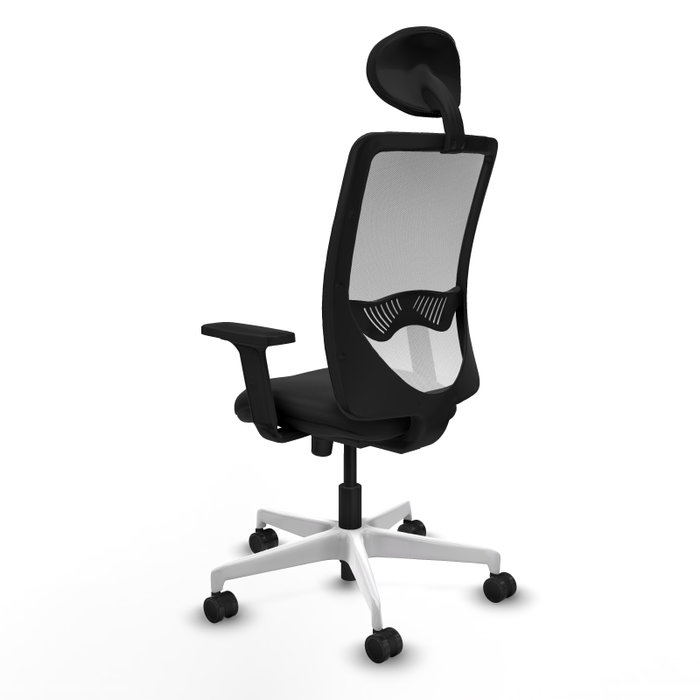 PIQUERAS Y CRESPO Silla de oficina Zulema con mecanismo Sincro, Negro y Blanco PIQUERAS Y CRESPO Silla de oficina Zulema con mecanismo Sincro, Negro y Blanco