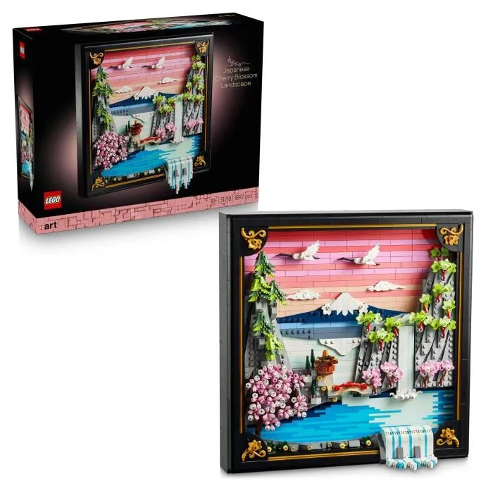LEGO Art Paisaje Japonés con Cerezos en Flor 31218