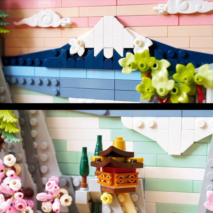 LEGO Art Paisaje Japonés con Cerezos en Flor 31218