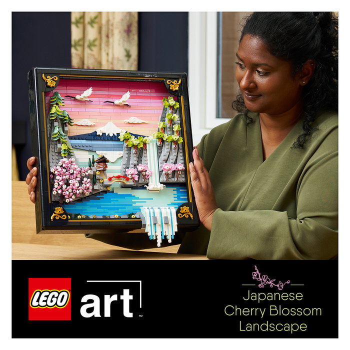 LEGO Art Paisaje Japonés con Cerezos en Flor 31218