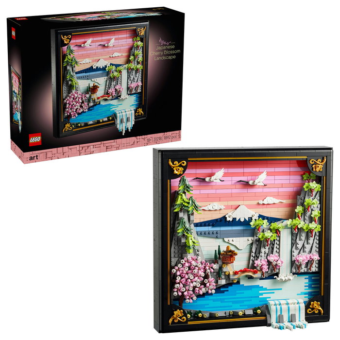 LEGO Art Paisaje Japonés con Cerezos en Flor 31218