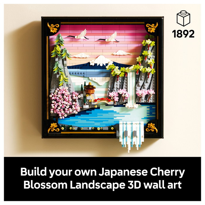 LEGO Art Paisaje Japonés con Cerezos en Flor 31218