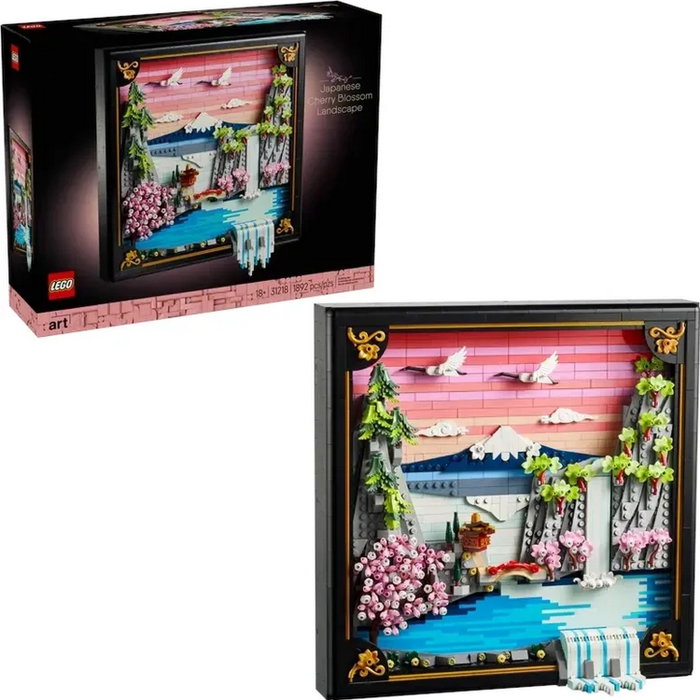 LEGO Art Paisaje Japonés con Cerezos en Flor 31218