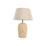 DKD Home Decor Lámpara de Sobremesa de Latón y Madera Natural