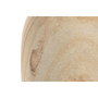 DKD Home Decor Lámpara de Sobremesa de Latón y Madera Natural