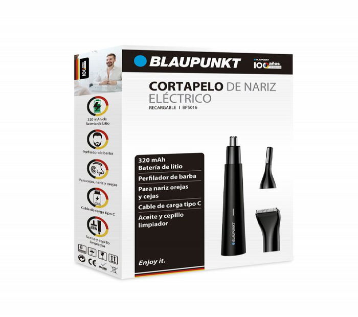 Blaupunkt - Accesorios Perfilador - Cortapelo de Nariz Eléctrico Recargable